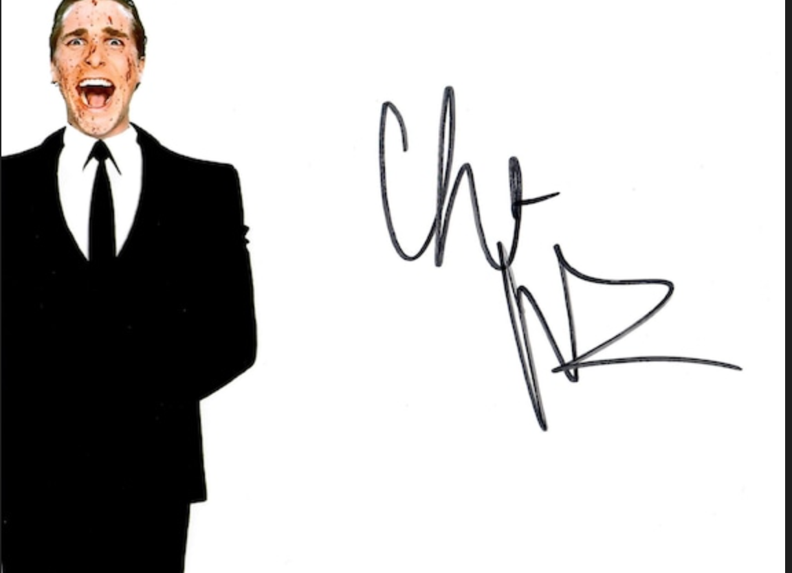 Christian Bale Autograph Check