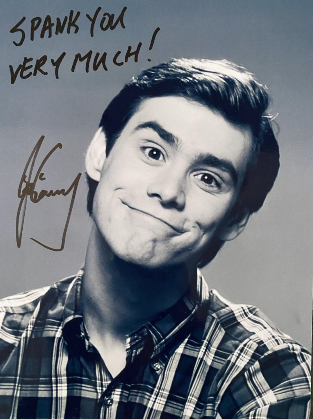 Jim Carrey autograph check